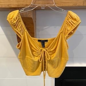 Cropped Yellow Top